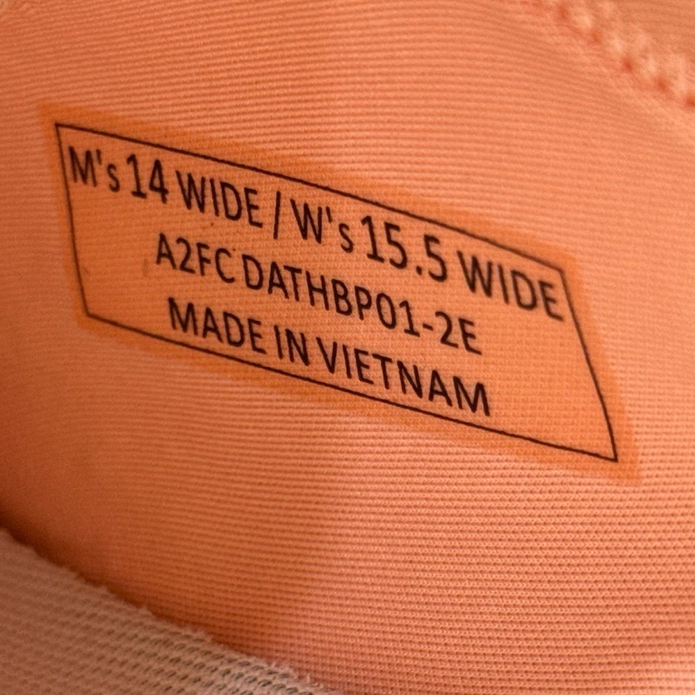 NWB Kizik Athens Slip-On‎ Knit Upper Coral Athletic Sneakers Mens Size 14 Wide - Picture 4 of 5